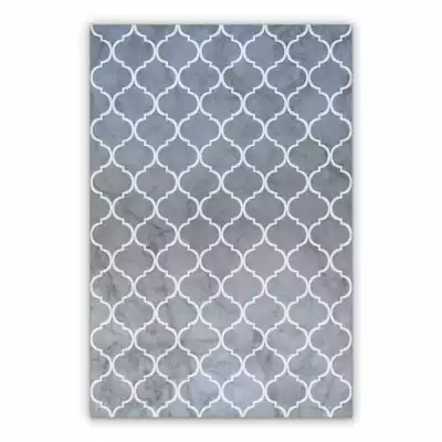 Vinyl rugs for kitchen Moroccan geometry pattern
