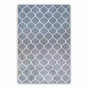 Vinyl rugs for kitchen Moroccan geometry pattern