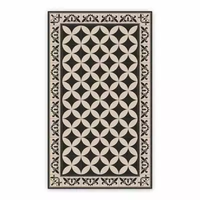 Vinyl rugs for bathroom Geometric patchwork pattern