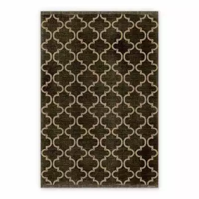 Vinyl floor mat for office chair Moroccan clover
