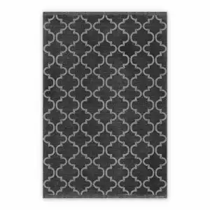 Vinyl outdoor rug Moroccan clover pattern