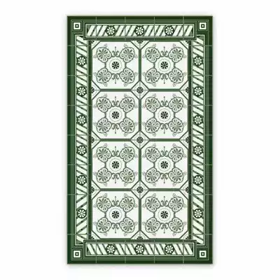 Vinyl hall runner Azulejos vintage