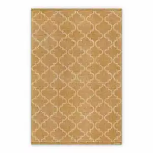 Vinyl outdoor rug Moroccan clover pattern