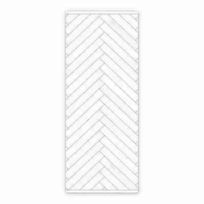 Vinyl floor mat for office chair Board pattern in herringbone