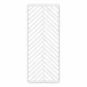 Vinyl floor mat for office chair Board pattern in herringbone