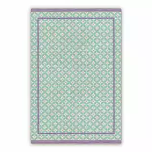 Vinyl floor mat ethnic rhombus