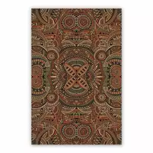 Vinyl floor mat for kitchen Indian mandala
