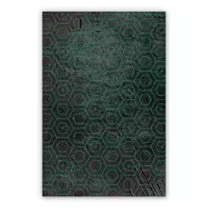 Vinyl rugs for liVing room Honeycomb abstraction