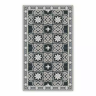 Vintage Vinyl rug Abstraction Geometry. Stars
