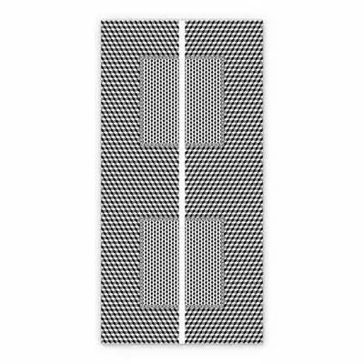 Vinyl floor runners Illusion of squares