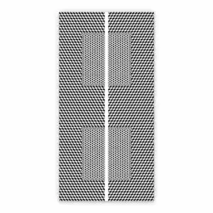 Vinyl floor runners Illusion of squares