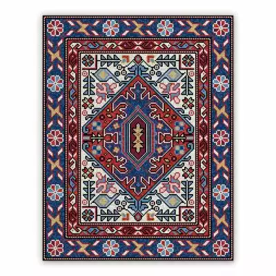 Vinyl rug runne Dotted colorful pixel pattern