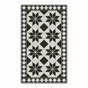 Vinyl rug Geometry Flowers Romanes