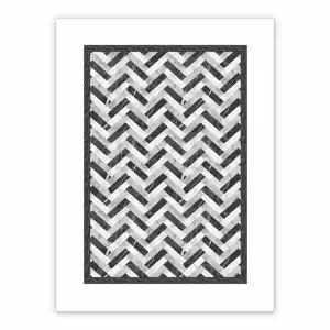 Vinyl floor mat for bathroom Seamless pattern in myster gray marble