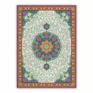 Vinyl outdoor rug Abstraction. Dotted flowers