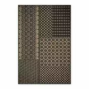 Vinyl hall runner Patchwork Boho Abstraction