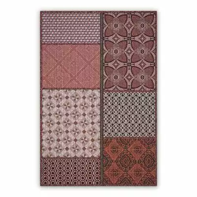 Vinyl floor mat Patchwork flowers