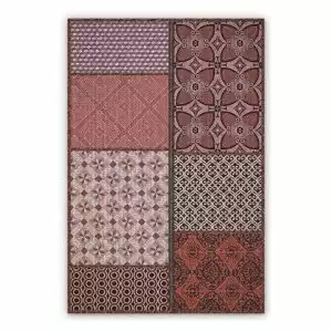 Vinyl floor mat Patchwork flowers