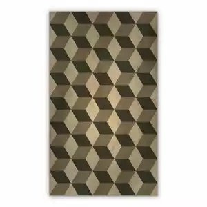 Vinyl rugs for kitchen 3D geometric squares