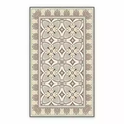 Vinyl rugs for dining room Flowers peacock tail