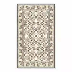 Vinyl rugs for dining room Flowers peacock tail