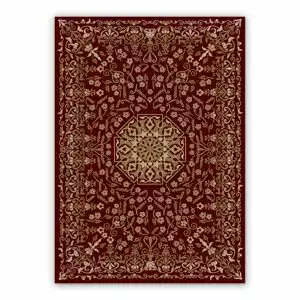 Vinyl rugs for bathroom Mandala flowers