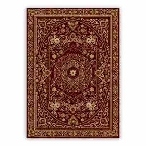 Vintage Vinyl rug Mandala flowers