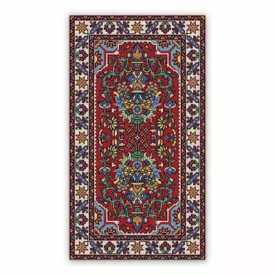 Vinyl mat for kitchen Persian Pixele pattern