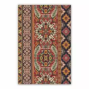 Vinyl floor mat for bathroom Persian geometric pattern
